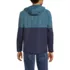 Men's Waterproof Colorblock Raincoat, Back