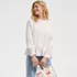 Women's Crepe Pintuck Peplum Top, alternative image