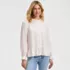 Women's Crepe Pintuck Peplum Top, Front