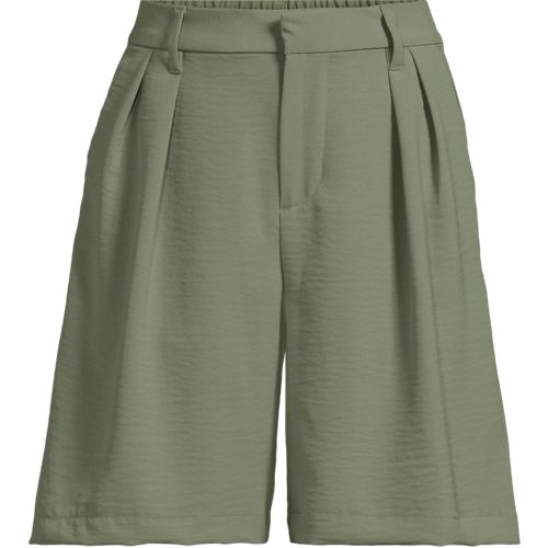 Creaseless Shorts 20 cm für Damen, Damen, size: regular, Grün, Polyester, by Lands' End