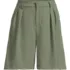 Women's Plus Size Creaseless High Rise 8" Shorts, Front