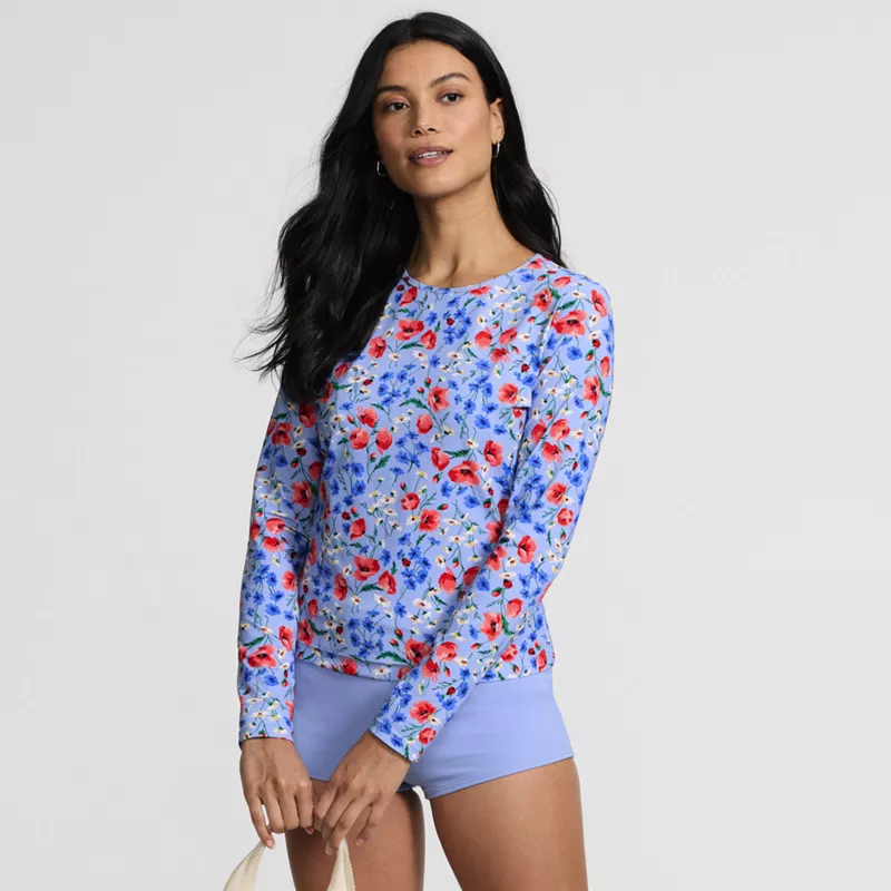 Women's SunShade UPF 50 Long Sleeve Rash Guard Swim Tee, alternative image