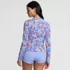 Women's SunShade UPF 50 Long Sleeve Rash Guard Swim Tee, Back