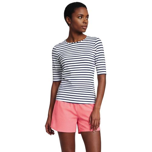 White/Deep Sea Stripe