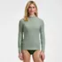 Women's SunShade UPF 50 Long Sleeve Mock Neck Rash Guard Swim Tee, Front