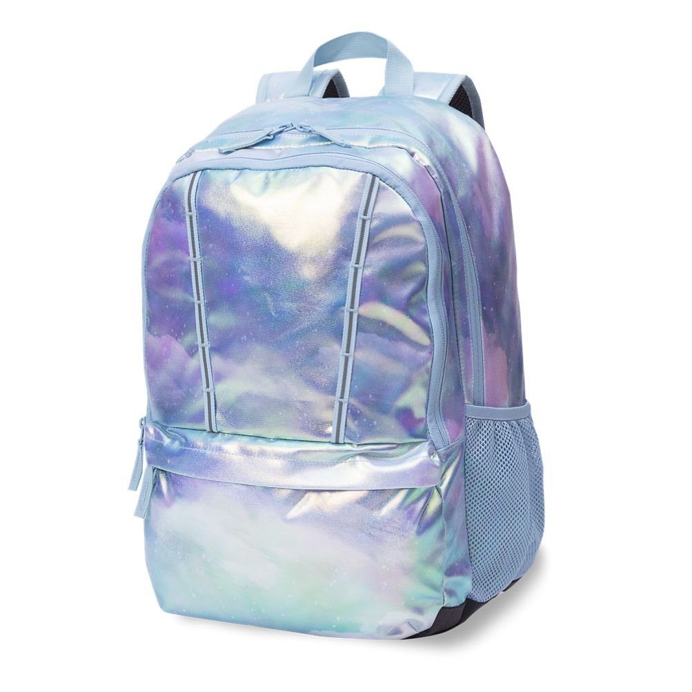 Lands\' End ClassMate School Backpack LARGE Light Blue Grey Kids ClassMate Extra Large Backpack | Lands main image 2