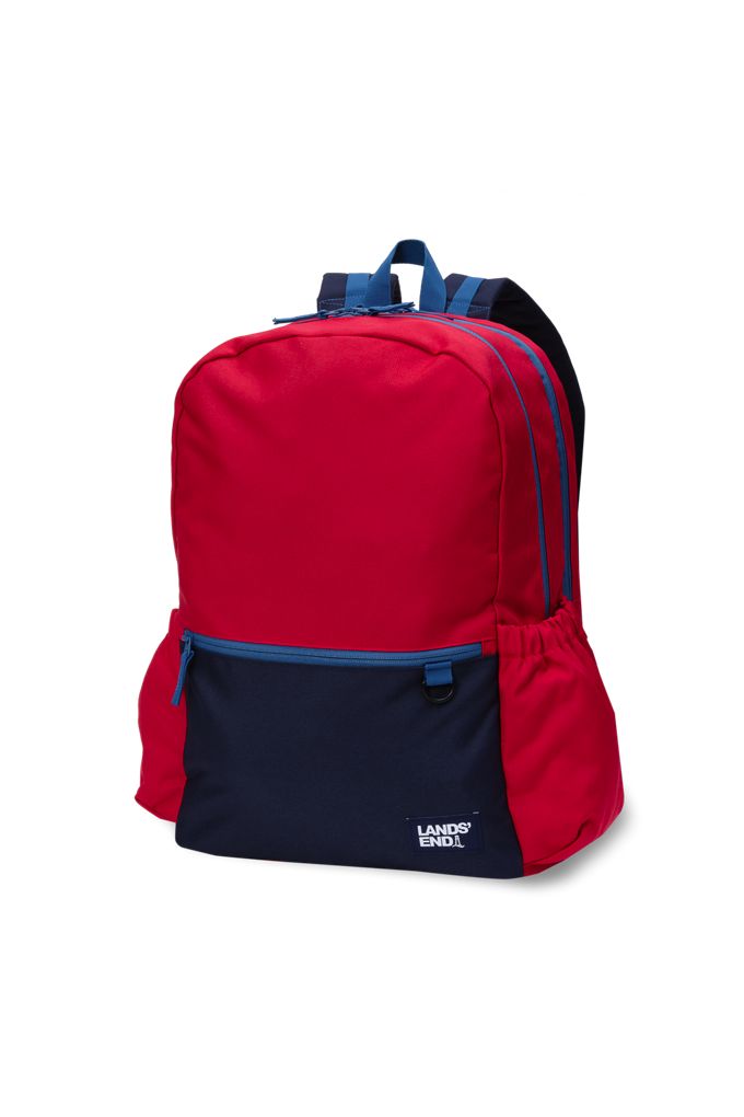 School Uniform Kids Techpack Large Backpack - Lands' End - Red