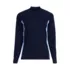 Womens SunShade UPF 50 Long Sleeve Colorblock Mock Neck Rash Guard Swim Tee, Front