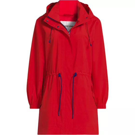 Women's Plus Size Packable Rain Parka - primary