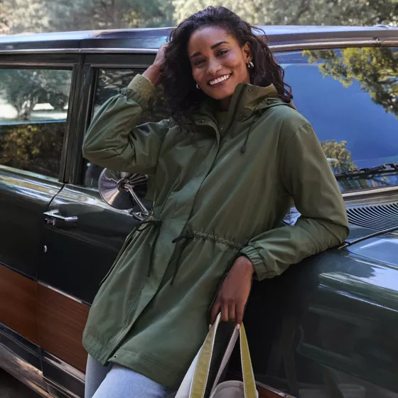 Women's Packable Rain Parka - primary