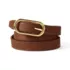 Women's Faux Leather Skinny Reversible Belt, alternative image