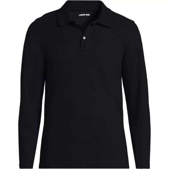 Men's Essential Pique Long Sleeve Classic Fit Polo Shirt - primary