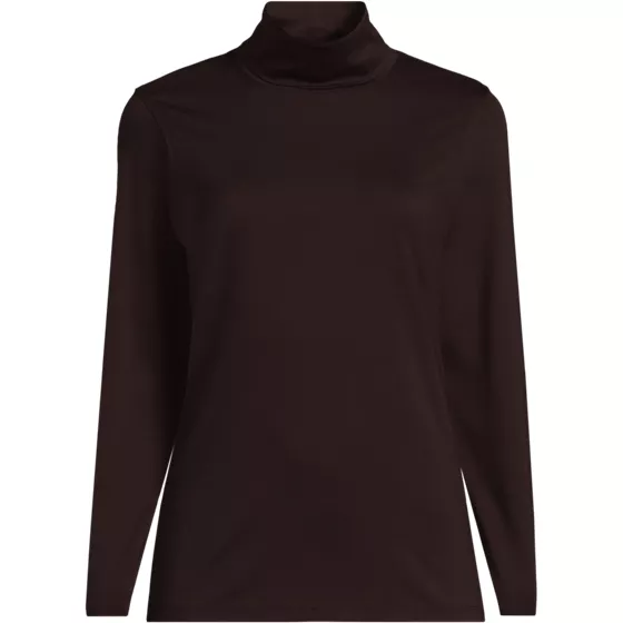 Women's Supima Jersey Long Sleeve Turtleneck Shirt - primary