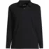 School Uniform Women's Essential Pique Long Sleeve Polo Shirt, Front
