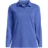 Women's Essential Pique Long Sleeve Polo Shirt, Front