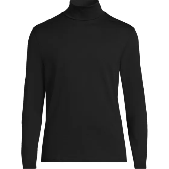 School Uniform Men's Big Supima Jersey Long Sleeve Turtleneck Shirt - primary
