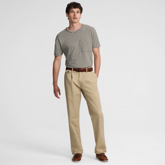 Men's Pleated Chino Pants | Lands' End