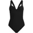 Womens Ottoman Rib Seamed Underwire Tie Back One Piece, Front