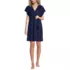 Women's Terry Dolman Sleeve V-Neck Cover Up Dress, Front
