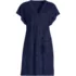 Women's Terry Dolman Sleeve V-Neck Cover Up Dress, Front