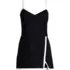 Women's V-Neck Wrap Skirt Swim Dress, Front
