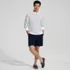 Men's Long Sleeve Honeycomb Pique Henley, alternative image