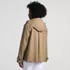 Womens Squall Waterproof Hooded Short Mac Jacket, Back