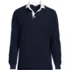 Men's Long Sleeve Honeycomb Pique Rugby, Front