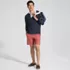 Men's Long Sleeve Honeycomb Pique Rugby, alternative image