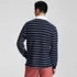 Men's Long Sleeve Honeycomb Pique Rugby, Back