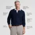Men's Long Sleeve Honeycomb Pique Rugby, alternative image