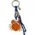 Woven Crab Bag Charm, Front
