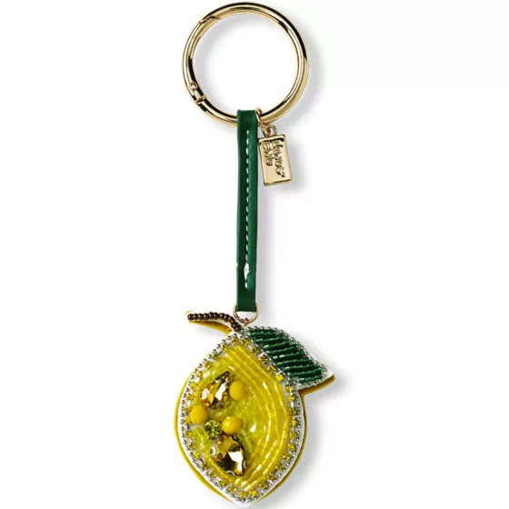 Lemon Beaded Bag Charm - primary