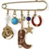 Western Charm Pin, Front