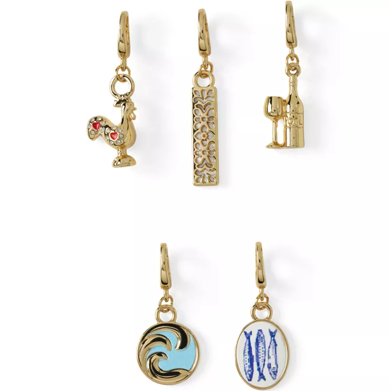 Lisbon 5 Pack Charms, Front