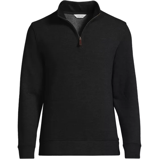 School Uniform Mens Big Bedford Pique Fleece Quarter Zip Pullover - primary