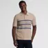 Men's Short Sleeve Texture Stitch Summer Weight Sweater Polo, Front