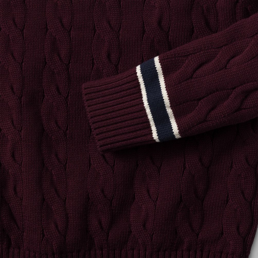 Men's Long Sleeve Drifter Cricket Sweater | Lands' End