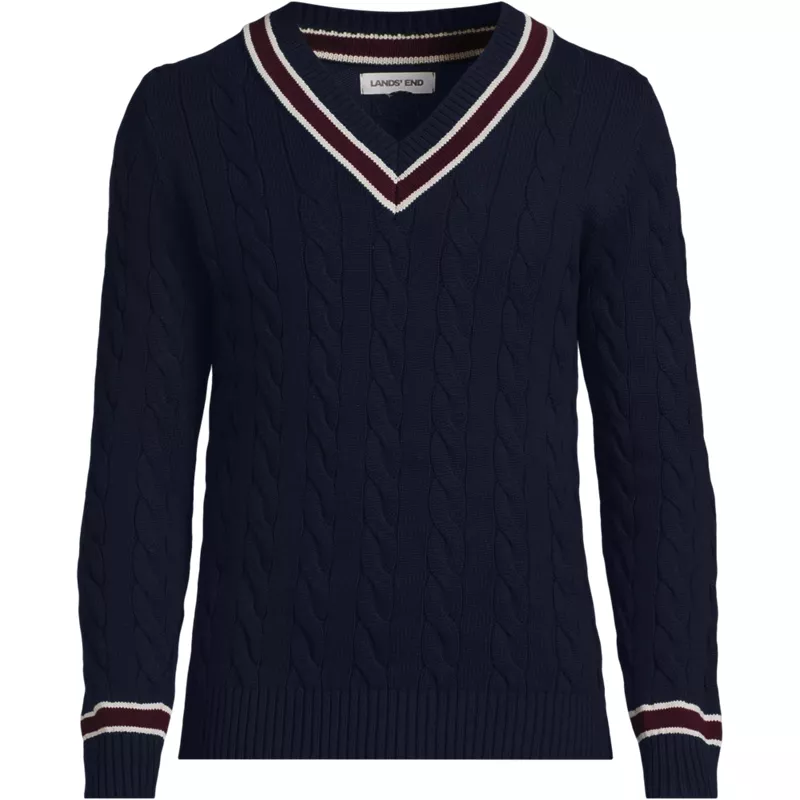 Men's Long Sleeve Drifter Cricket Sweater, Front