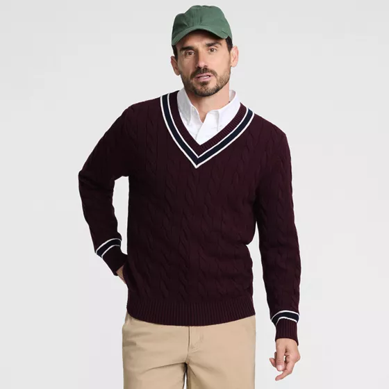 Men's Long Sleeve Drifter Cricket Sweater - primary