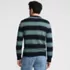 Men's Long Sleeve Drifter Stripe Crewneck Sweater, Back