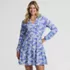 Women's Cotton Jersey Tiered Mini Dress, Front