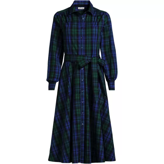 Women's Plus Size Poplin Perfect Shirt Dress - primary