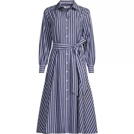 Women's Plus Size Poplin Perfect Shirt Dress - primary