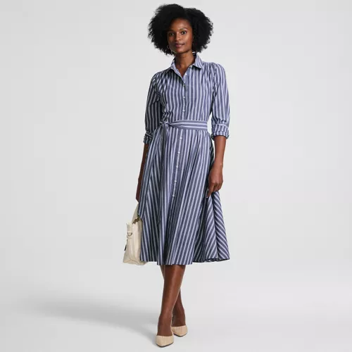 Women's Poplin Perfect Shirt Dress, alternative image