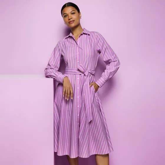 Women's Poplin Perfect Shirt Dress - primary