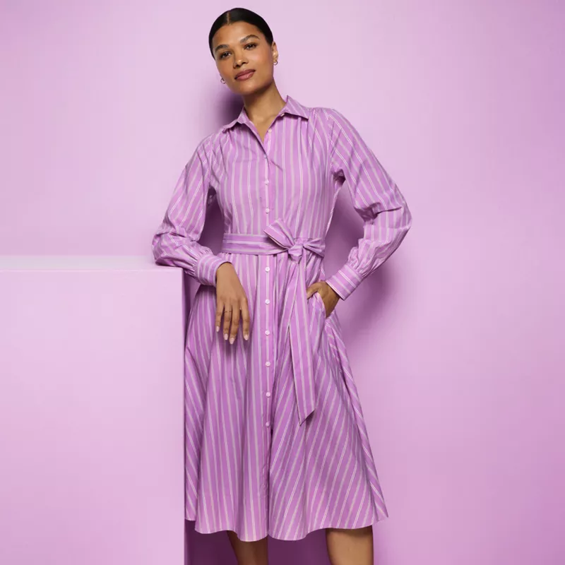 Women's Poplin Perfect Shirt Dress, alternative image