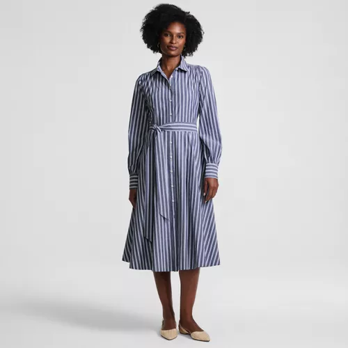 Women's Poplin Perfect Shirt Dress, Front