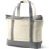 Canvas Commuter Zip Top Pocket Tote , Back