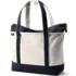 School Uniform Canvas Commuter Zip Top Pocket Tote , Front